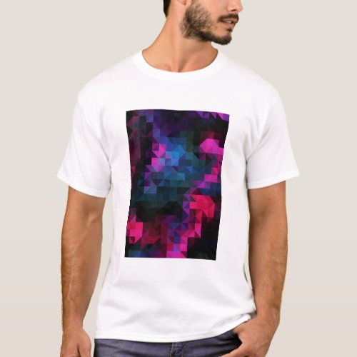 Abstract Colorful Geometrical Art T_Shirt