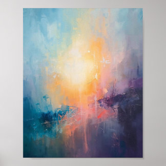 Abstract Colorful Geometrical Artwork Poster Print