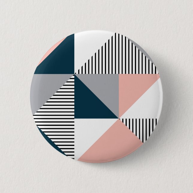 Abstract colorful geometry button (Front)