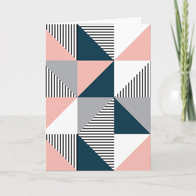 Abstract colorful geometry card (Front)