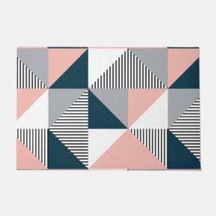 Abstract colorful geometry doormat