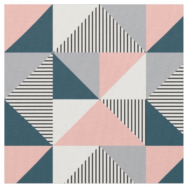 Abstract colorful geometry fabric (Close Up)