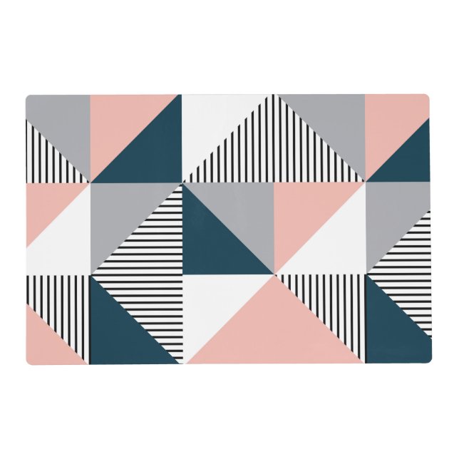 Abstract colorful geometry placemat (Front)