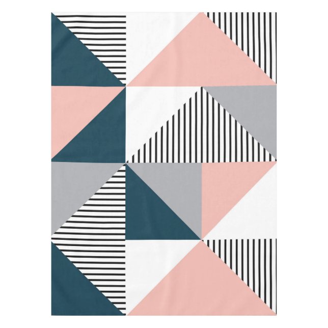 Abstract colorful geometry tablecloth (Front)