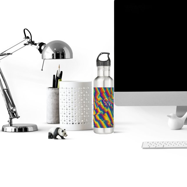 Abstract - Colorful glass deformations Stainless Steel Water Bottle (Creator Uploaded)