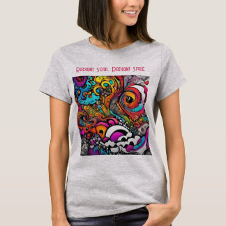 Abstract Colorful Graffiti Pattern Splash Art T-Shirt