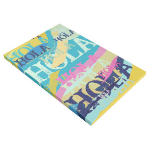 Abstract Colorful Hola Gallery Wrap