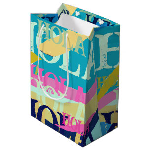 Abstract Colorful Hola Medium Gift Bag