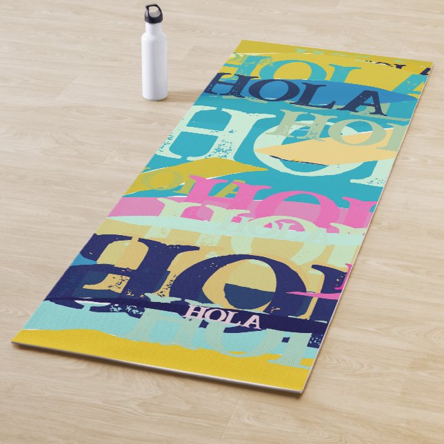 Abstract Colorful Hola Yoga Mat (In Situ)