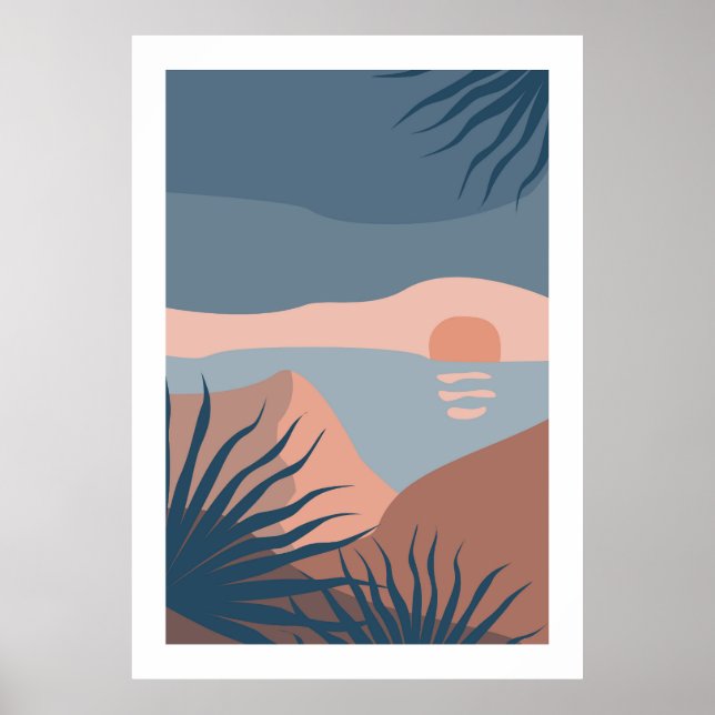  Abstract colorful landscape Poster (Front)