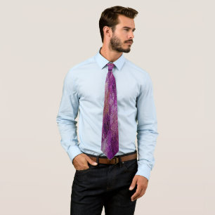 Abstract Colorful Leather #8 Neck Tie