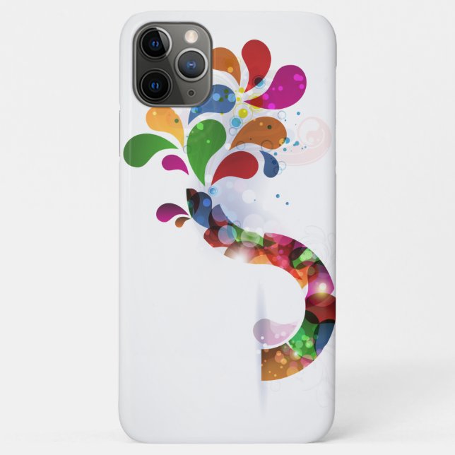 Abstract Colorful Leaves Design Case-Mate iPhone Case (Back)