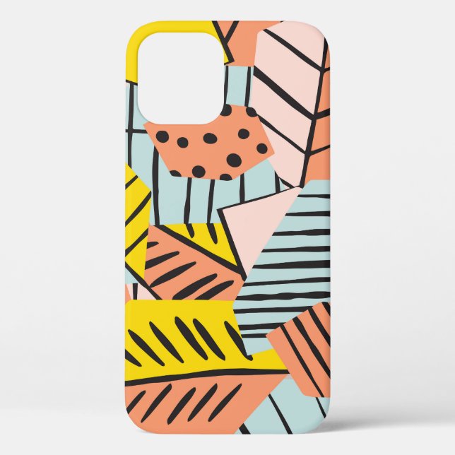 Abstract colorful leaves, nature pattern. Case-Mate iPhone case (Back)