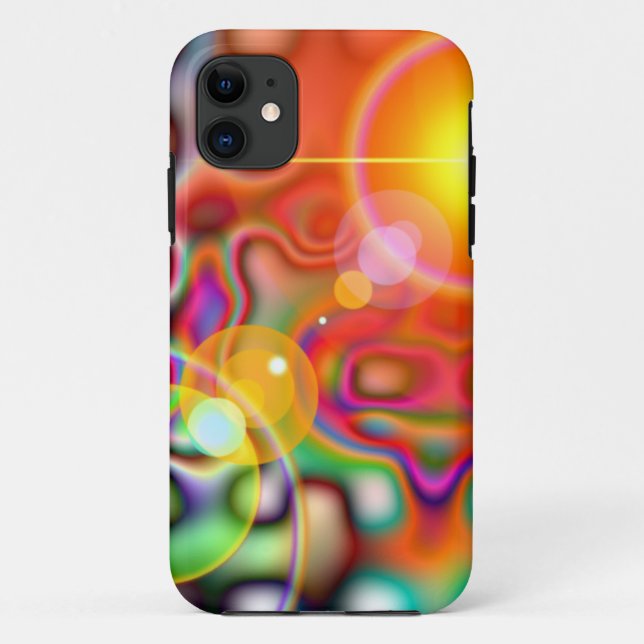 abstract colorful light iphone case (Back)
