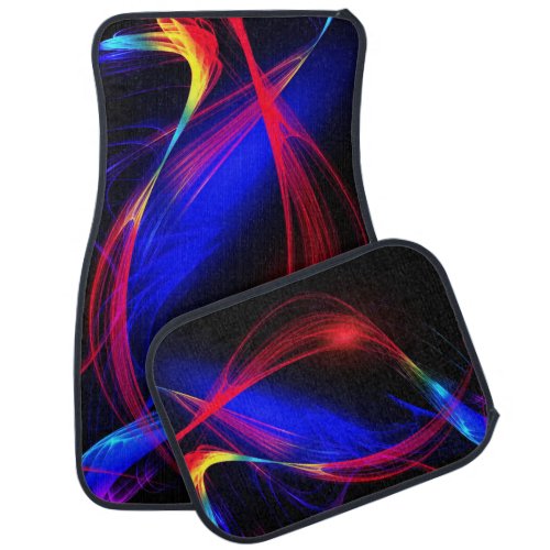 Abstract Colorful Lights _ Car Floor Mat