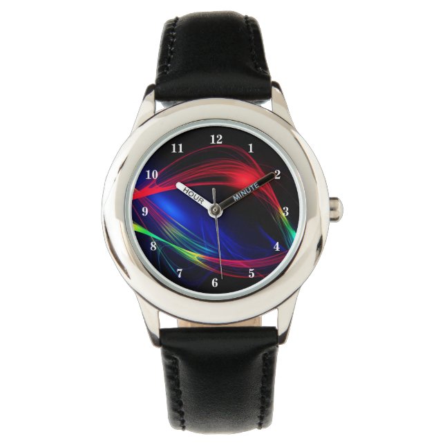 Abstract Colorful Lights Watch Gift (Front)