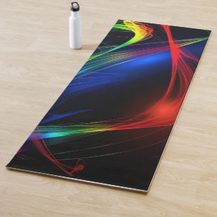 Abstract Colorful Lights - Yoga Mat