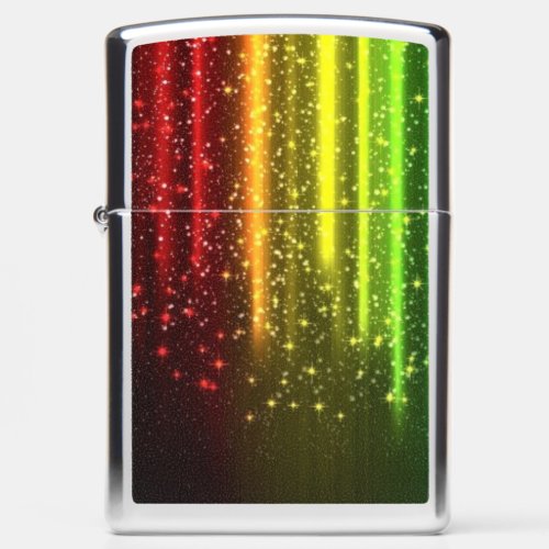 Abstract Colorful Lines Flare _ Beautiful Lights  Zippo Lighter