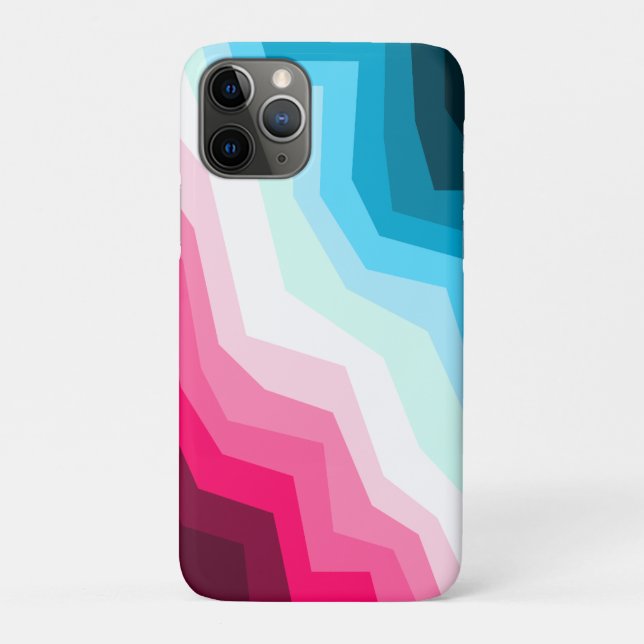 Abstract colorful magenta ice blue cyan minimalist Case-Mate iPhone case (Back)