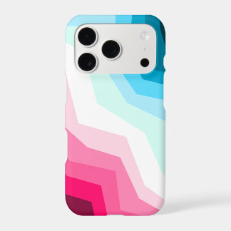 Abstract colorful magenta ice blue cyan minimalist iPhone 17 pro case