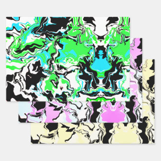 Abstract colorful Merge Wrapping Paper Sheets