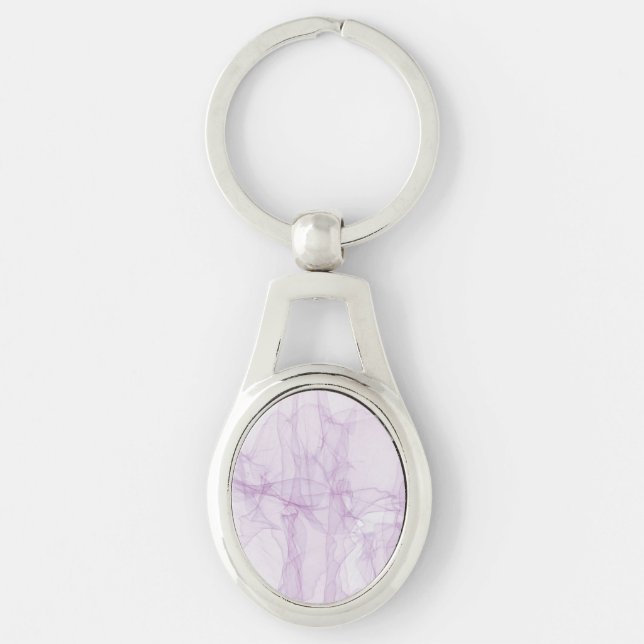 Abstract Colorful Metal Keychain (Front)