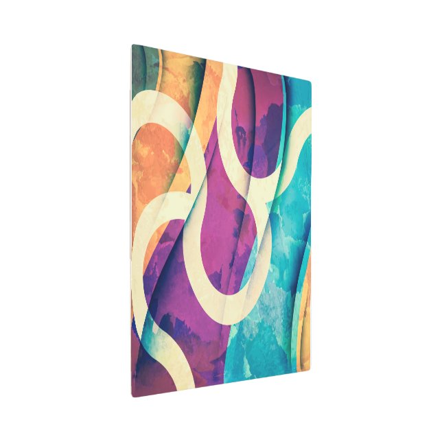 Abstract Colorful Metal Wall Art (3/4)