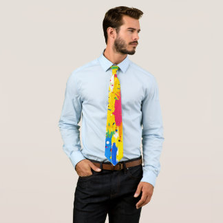 Abstract Colorful Modern Artistic Bright Neck Tie