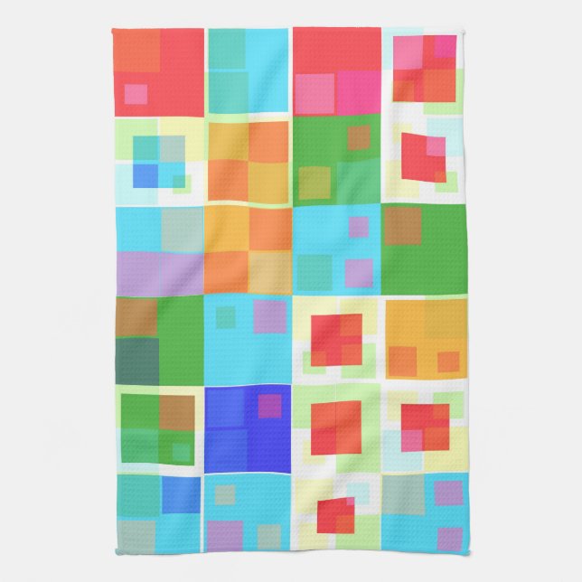 Abstract Colorful Modern Design Towel (Vertical)