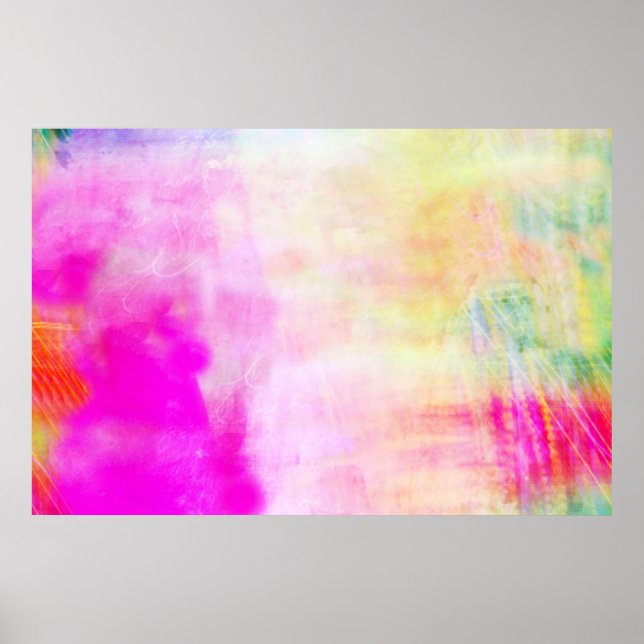 Abstract Colorful Modern Photographic Art Print (Front)