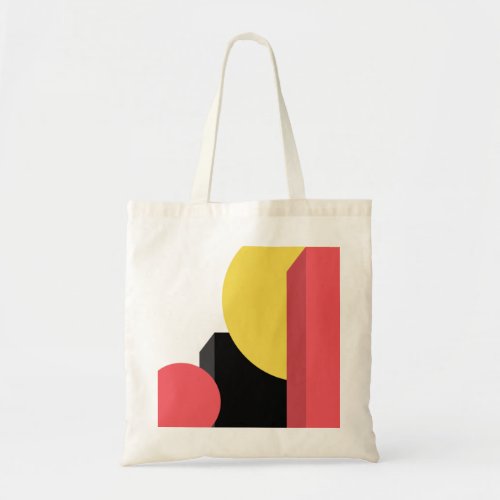 Abstract colorful modern simple vibrant design tote bag