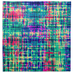 Abstract Colorful Modern Tie Dye Pattern Cloth Napkin