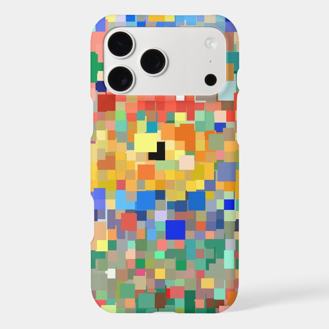 Abstract Colorful Mosaic Pattern #2 Iphone Case (Back)
