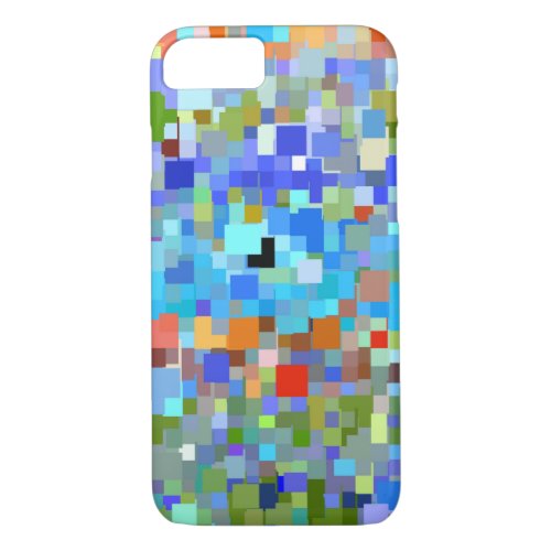 Abstract Colorful Mosaic Pattern iPhone 87 Case