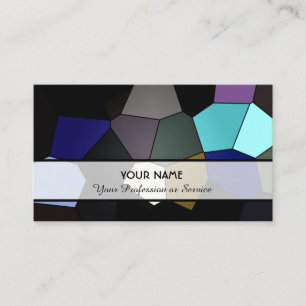 Abstract colorful mosaic tiles pattern business ca card