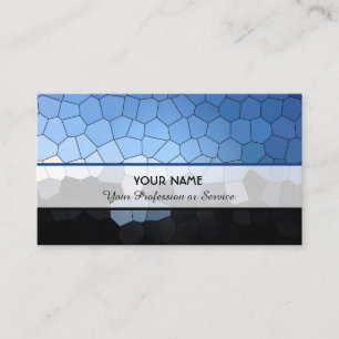Abstract colorful mosaic tiles pattern business card