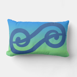 Abstract Colorful Musical Note Accent Pillow