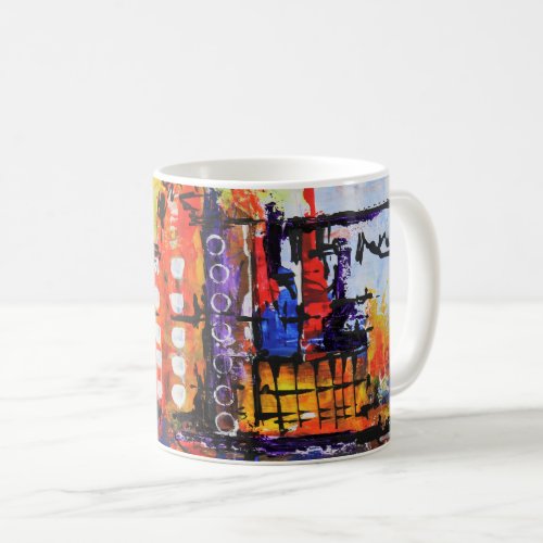 Abstract Colorful Original Art Coffee Mug