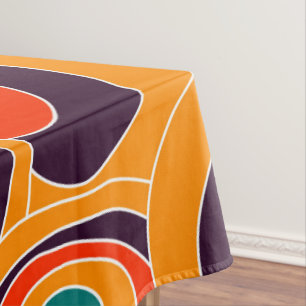 Abstract Colorful Ovals Tablecloth – Modern 