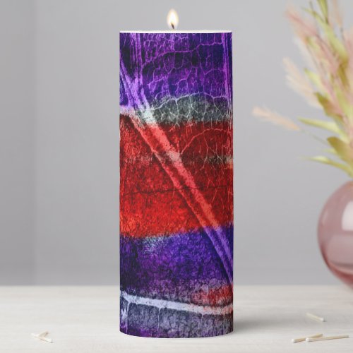 Abstract Colorful Painting 18 Pillar Candle