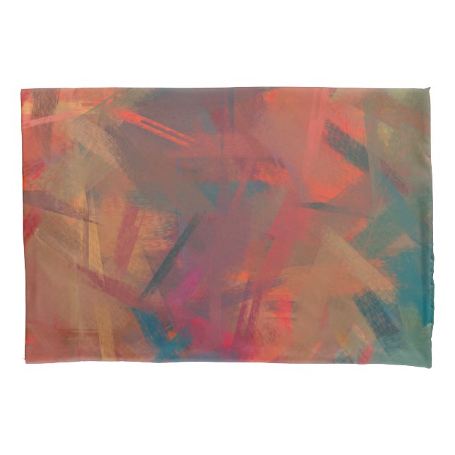Abstract Colorful Painting #2 Pillow Case (Front)