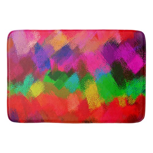 Abstract Colorful Painting 3 Bath Mat