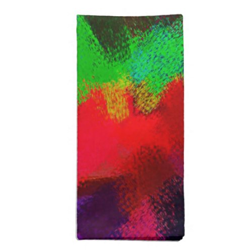 Abstract Colorful Painting 3 Cloth Napkin