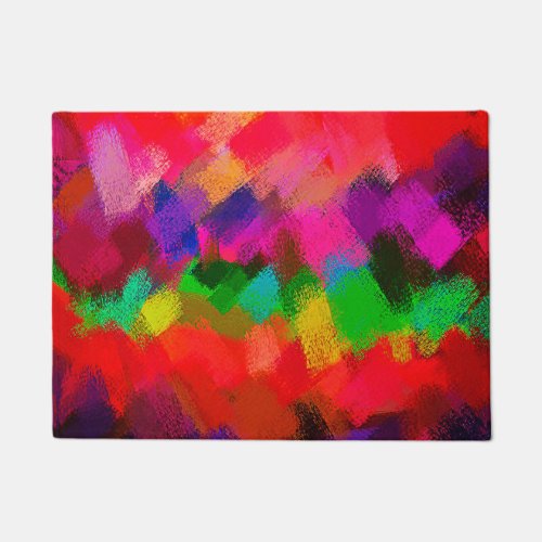 Abstract Colorful Painting 3 Doormat