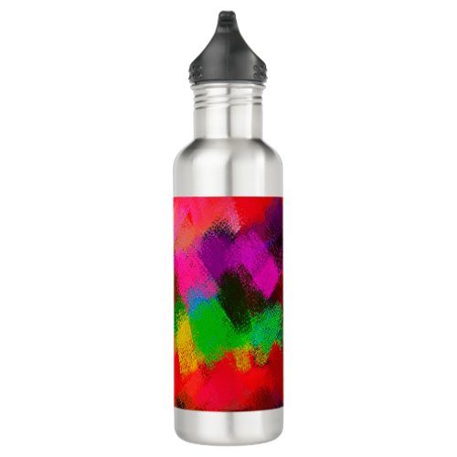 Abstract Colorful Painting 3 Stainless Steel Water Bottle