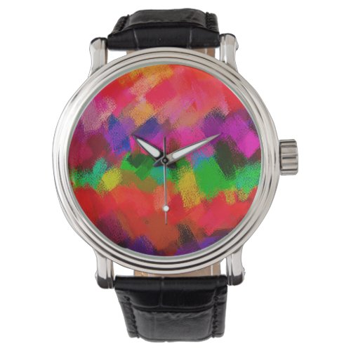 Abstract Colorful Painting 3 Watch