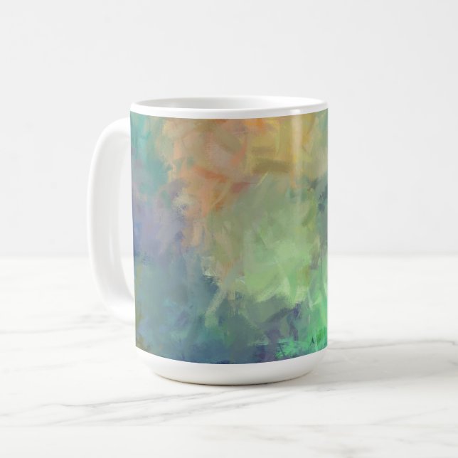 Abstract Colorful Painting #5 Coffee Mug (Front Left)