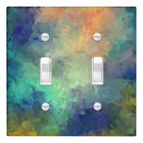 Abstract Colorful Painting 5 Light Switch Cover