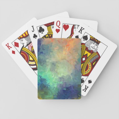 Abstract Colorful Painting 5 Poker Cards