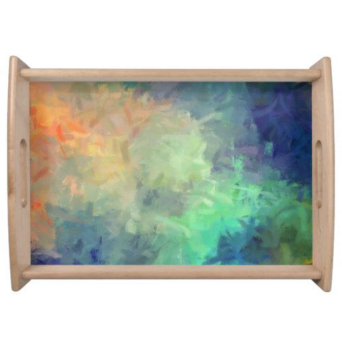 Abstract Colorful Painting 5 Serving Tray